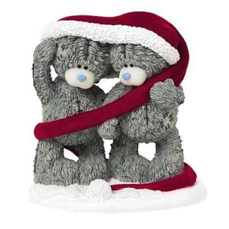 2 Bears Wrapped in Hat Me to You Bear Figurine £35.00